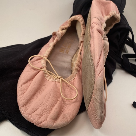 ADULT Bloch 7-½ leather ballet shoes. black wrap 18 inch ballet skirt - Picture 7 of 9